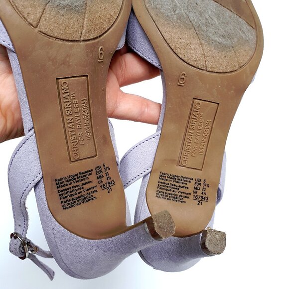 CHRISTIAN SIRIANO Kadence Slingback Kitten Heel Pumps with Pointy Toe in Orchid - Picture 9 of 15